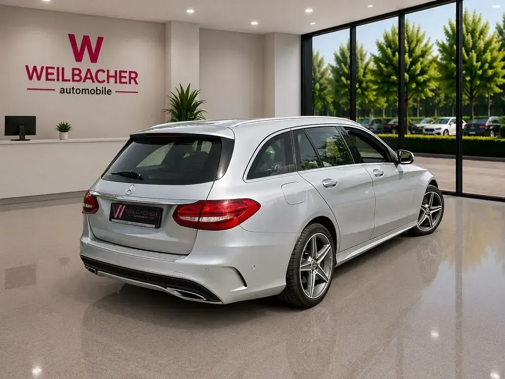 Gebraucht Mercedes C250 AMG line 204 PS (150 kW) 2018 Silber Limousine