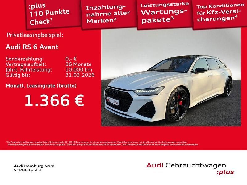 Gebraucht Audi RS6 Ambiente 600 PS (441 kW) 2024 Gletscherweiß metallic Kombi