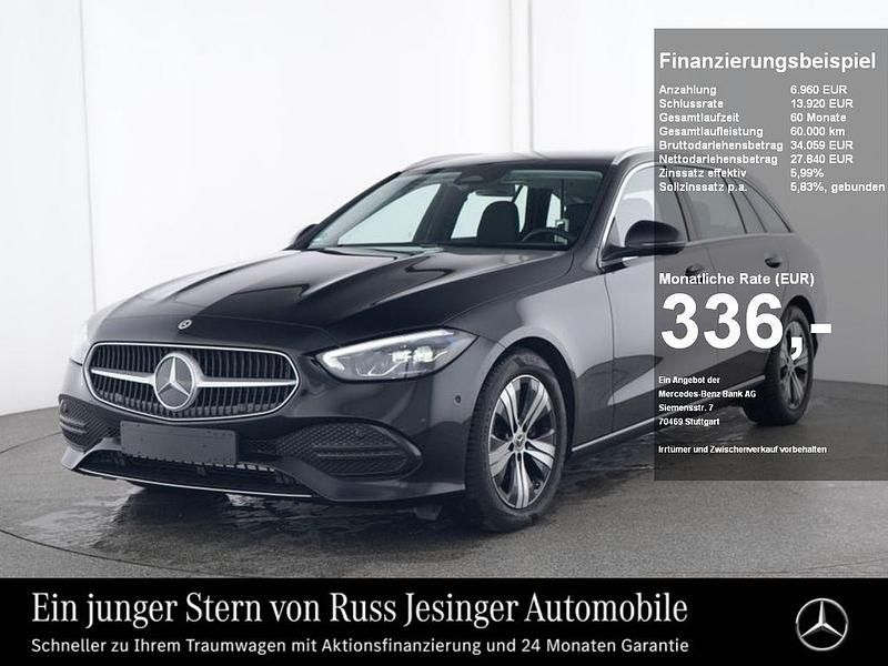Obsidianschwarz metallic Gebraucht 2024 Mercedes C180 Avantgarde Kombi | 34.800 € (Superpreis) - Bild 1/3