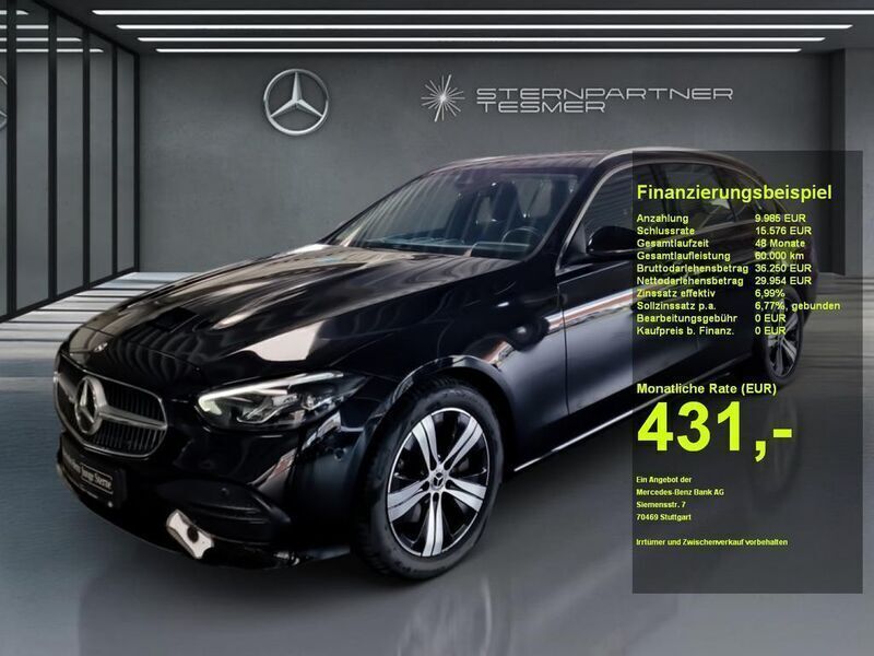 Schwarz Gebraucht 2024 Mercedes C200 Avantgarde Kombi | 39.825 € (Fairer Preis) - Bild 1/3