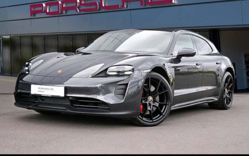 Grau Gebraucht 2022 Porsche Taycan Sport Turismo Limousine | 82.888 € (Superpreis) - Bild 1/4