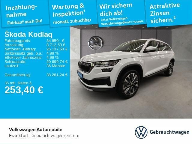 Weiß Gebraucht 2023 Skoda Kodiaq Ambition SUV | 34.850 € (Fairer Preis) - Bild 1/4