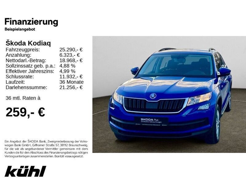 Blau Gebraucht 2021 Skoda Kodiaq Active SUV | 25.690 € (Fairer Preis) - Bild 1/4