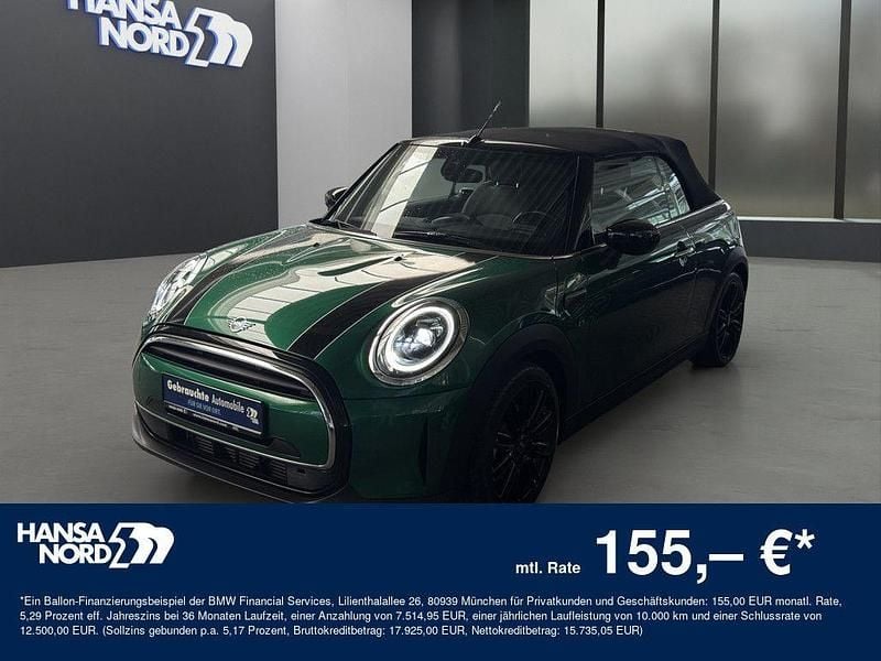 Grün / british racing green (metallic) Gebraucht 2023 Mini Cooper Cabriolet Classic Cabrio | 23.250 € (Superpreis) - Bild 1/4