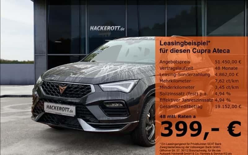 Schwarz Neu 2025 Cupra Ateca VZ SUV | 51.450 € (Teuer) - Bild 1/4