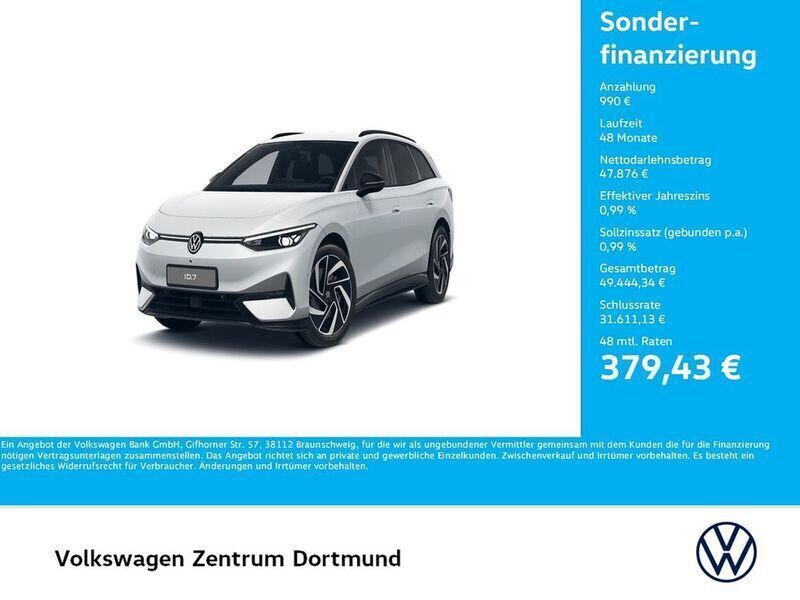 Weiß Gebraucht 2024 VW ID.7 Pro Limousine | 48.866 € (Teuer) - Bild 1/2