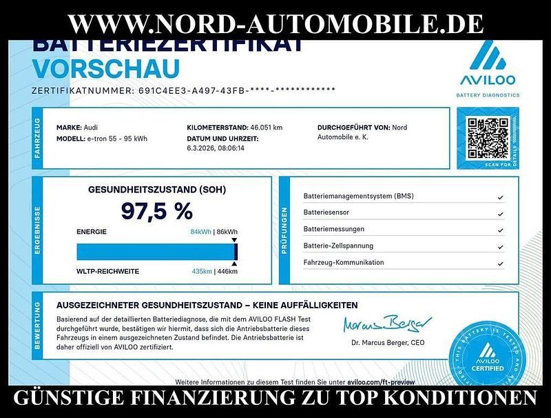 Gebraucht Audi e-tron Sportback Advanced 300 kW (408 PS) 2022 Mythosschwarz metall (metallic) SUV