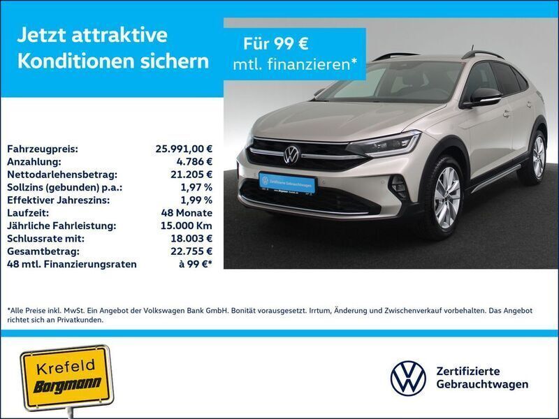 Silber / ivory silver Gebraucht 2024 VW Taigo Move SUV | 25.991 € (Guter Preis) - Bild 1/4