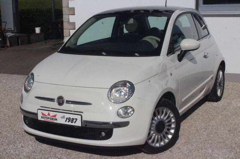 Weiß Gebraucht 2014 Fiat 500 Lounge Kleinwagen | 7.390 € (Guter Preis) - Bild 1/4