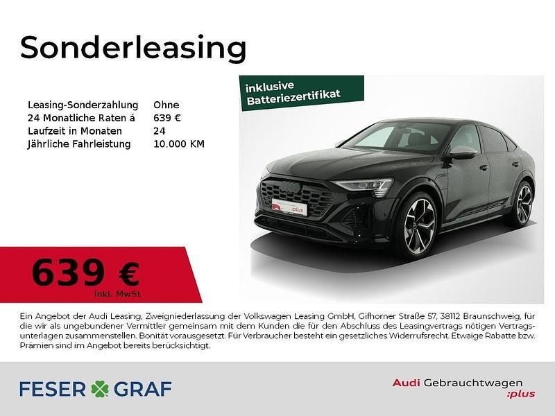 Mythosschwarz metallic Gebraucht 2024 Audi SQ8 e-tron Ambiente SUV | 76.750 € (Fairer Preis) - Bild 1/2
