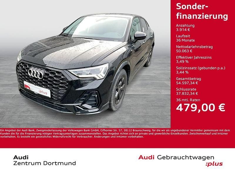 Schwarz Gebraucht 2025 Audi Q3 Sportback S-Line SUV | 53.977 € (Teuer) - Bild 1/3