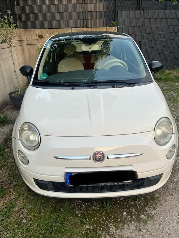 Weiß Gebraucht 2009 Fiat 500 Lounge Kleinwagen | 3.333 € (Guter Preis) - Bild 1/4