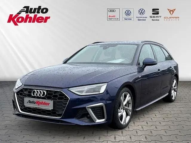 Navarrablau metallic (blau) Gebraucht 2022 Audi A4 Business Kombi | 35.470 € (Etwas zu teuer) - Bild 1/4