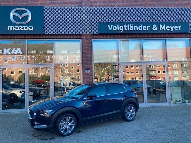Blau Gebraucht 2025 Mazda CX-30 Exclusive-Line SUV | 32.585 € (Guter Preis) - Bild 1/4