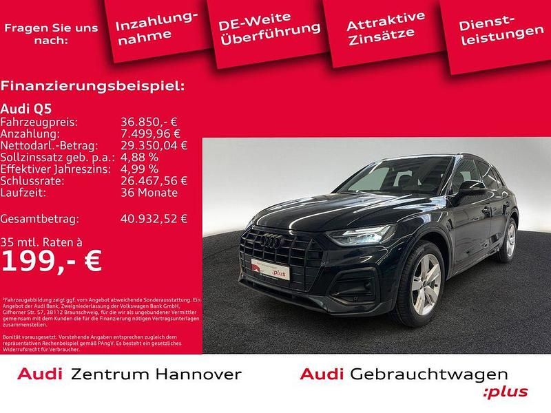 0e mythosschwarz metallic Gebraucht 2022 Audi Q5 Advanced Plus SUV | 36.850 € (Etwas zu teuer) - Bild 1/4