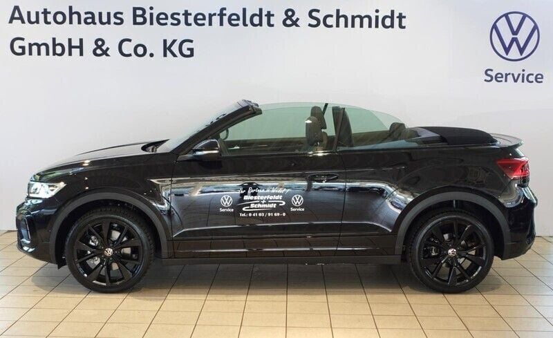 Gebraucht VW T-Roc Cabriolet R-line 150 PS (110 kW) 2024 Schwarz Cabrio