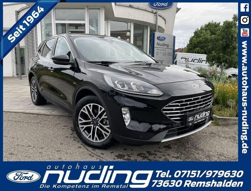 Obsidianschwarz Gebraucht 2021 Ford Kuga Titanium SUV | 22.890 € (Superpreis) - Bild 1/4