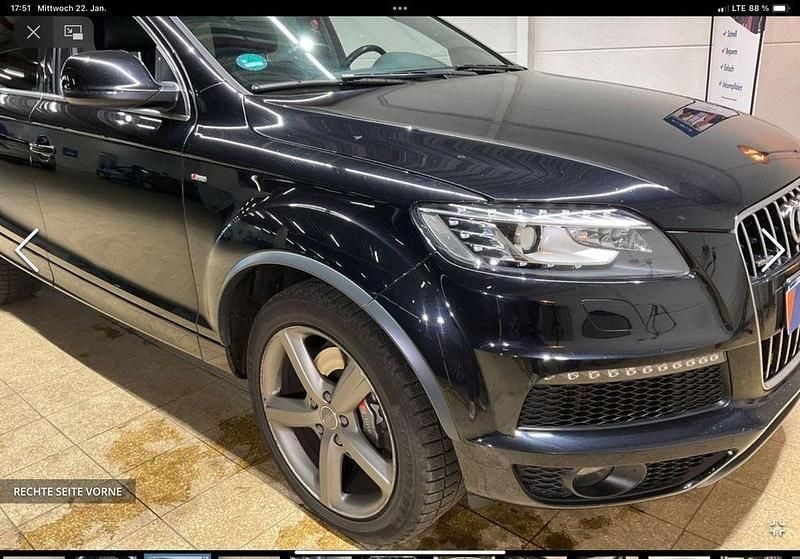 Schwarz Gebraucht 2012 Audi Q7 S-Line SUV | 13.998 € (Superpreis) - Bild 1/4