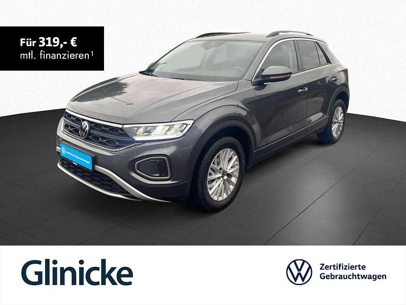 Indiumgrau metallic Gebraucht 2024 VW T-Roc Life SUV | 22.833 € (Fairer Preis) - Bild 1/3