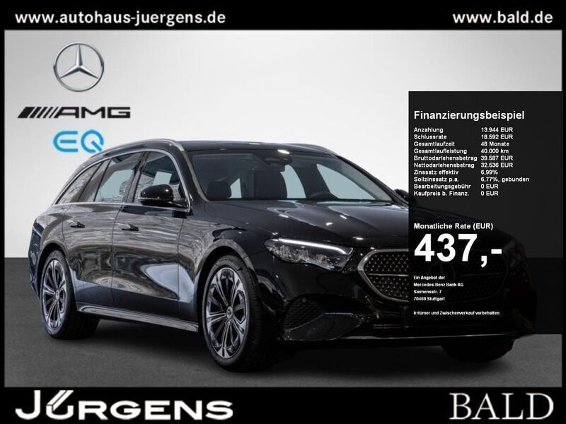Metalliclack obsidianschwarz Gebraucht 2023 Mercedes E300 Avantgarde Kombi | 47.490 € (Guter Preis) - Bild 1/4