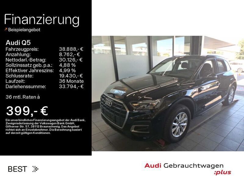 Brillantschwarz Gebraucht 2023 Audi Q5 SUV | 38.888 € (Guter Preis) - Bild 1/4
