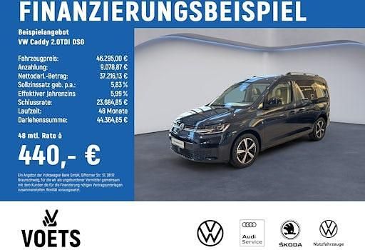 Neu VW Caddy 122 PS (89 kW) 2026 Blau Van / Kleinbus