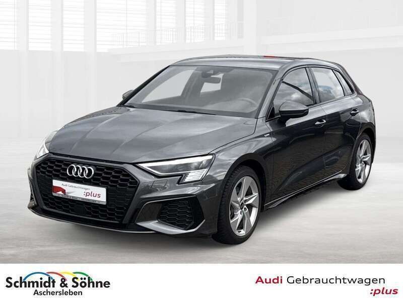 Grau Gebraucht 2024 Audi A3 Sportback S-Line Limousine | 35.970 € (Fairer Preis) - Bild 1/4