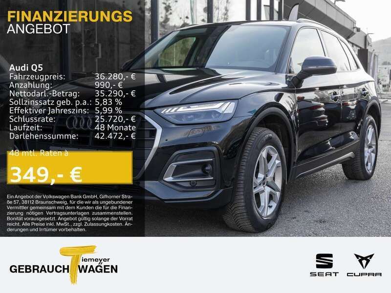 Mythosschwarz metallic Gebraucht 2023 Audi Q5 Ambiente SUV | 36.280 € - Bild 1/4