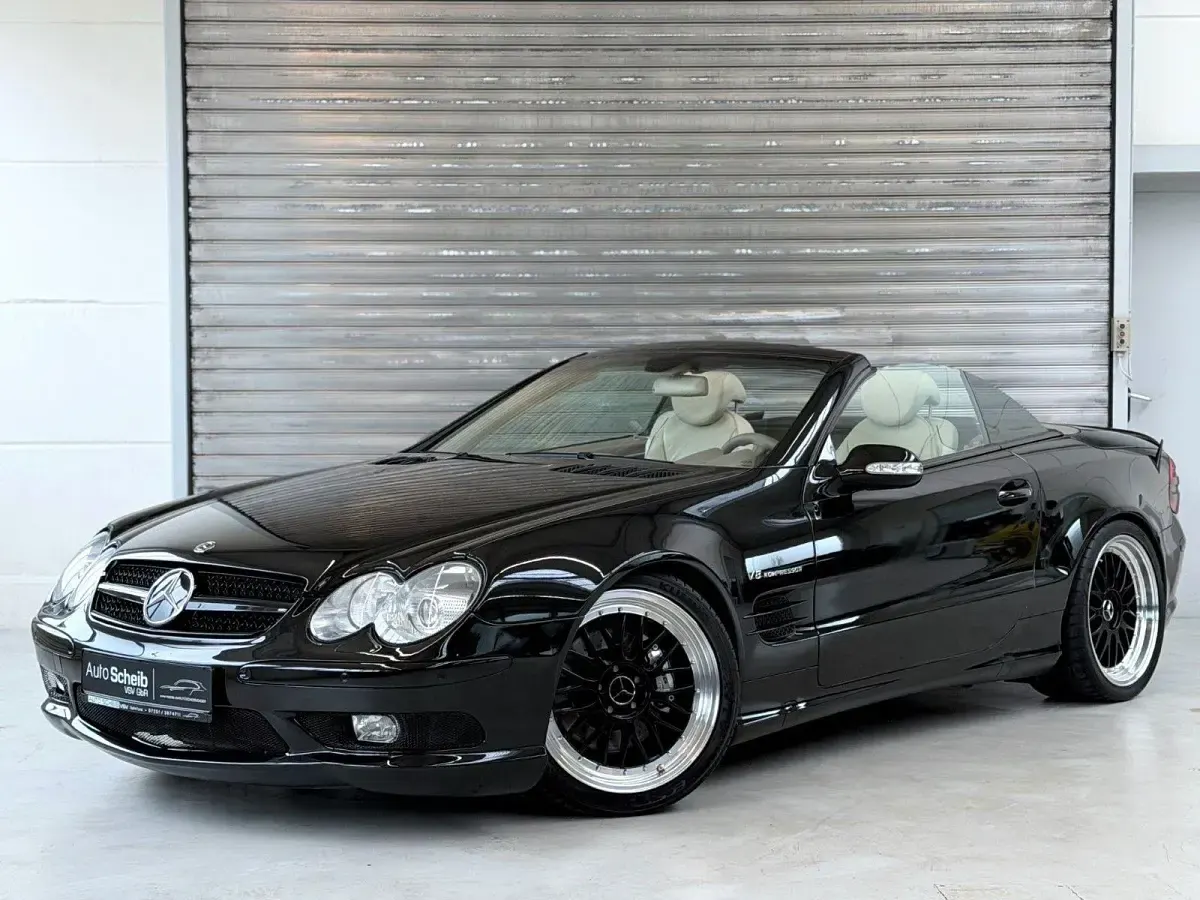 Gebraucht Mercedes SL500 AMG 306 PS (225 kW) 2003 Schwarz Cabrio
