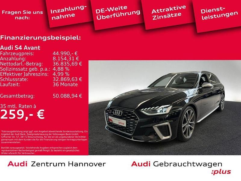 Mythosschwarz metallic Gebraucht 2022 Audi S4 Ambiente Kombi | 44.990 € (Superpreis) - Bild 1/4