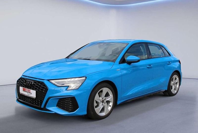 Turboblau Gebraucht 2023 Audi A3 Sportback S-Line Kombi | 26.990 € (Fairer Preis) - Bild 1/4