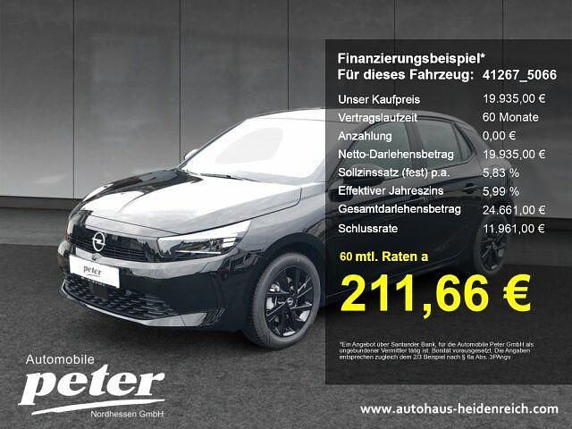 Schwarz Neu 2025 Opel Corsa Limousine | 19.935 € (Guter Preis) - Bild 1/4