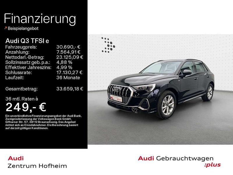 Mythosschwarz metallic Gebraucht 2022 Audi Q3 S-Line SUV | 30.690 € (Guter Preis) - Bild 1/4