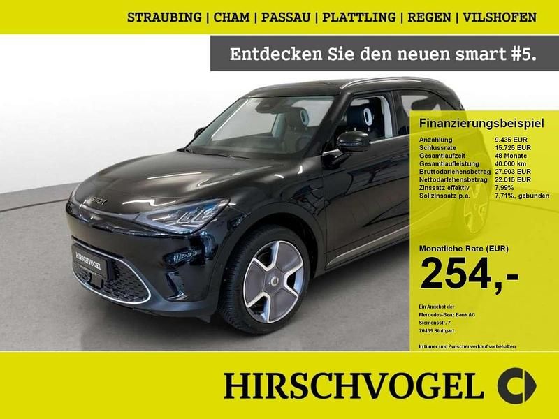 Schwarz schwarz metallic Gebraucht 2024 Smart #1 Edition #1 SUV | 30.670 € (Superpreis) - Bild 1/4
