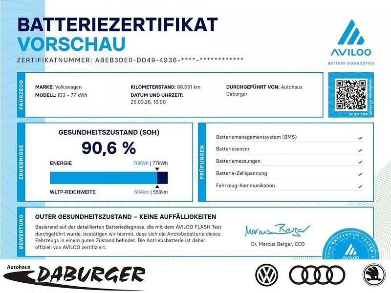 Gebraucht VW ID.3 Pro 150 kW (204 PS) 2022 Mangangrau Kleinwagen