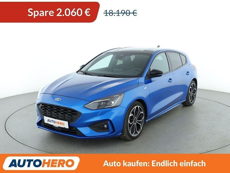 Blau Gebraucht 2019 Ford Focus ST-Line Limousine | 16.130 € (Guter Preis) - Bild 1/3