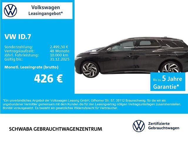 Grenadillschwarz metallic Gebraucht 2025 VW ID.7 Pro Limousine | 49.990 € (Teuer) - Bild 1/4