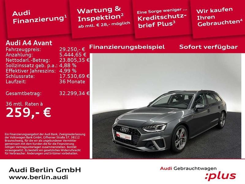Daytonagrau perleffekt Gebraucht 2022 Audi A4 Ambiente Kombi | 29.250 € (Fairer Preis) - Bild 1/3