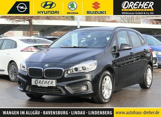 Black sapphire metallic Gebraucht 2018 BMW 218 Advantage Kombi | 17.990 € (Etwas zu teuer) - Bild 1/4