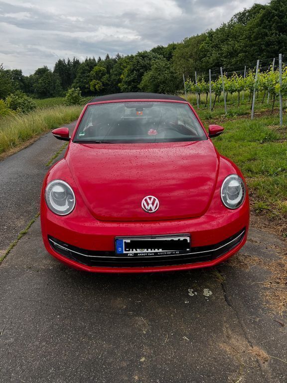 Rot Gebraucht 2016 VW Beetle Cabrio | 15.990 € (Superpreis) - Bild 1/4