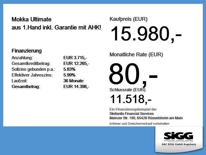 Second-hand Opel Mokka Ultimate 131 CP (96 kW) 2022 Gri SUV