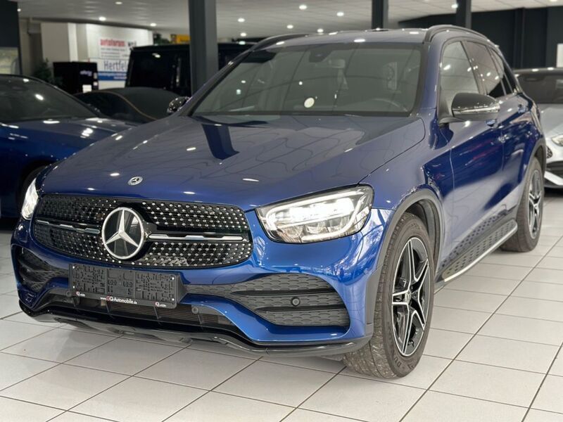 896 brilliant blue Gebraucht 2020 Mercedes GLC220 AMG line SUV | 34.990 € (Fairer Preis) - Bild 1/4