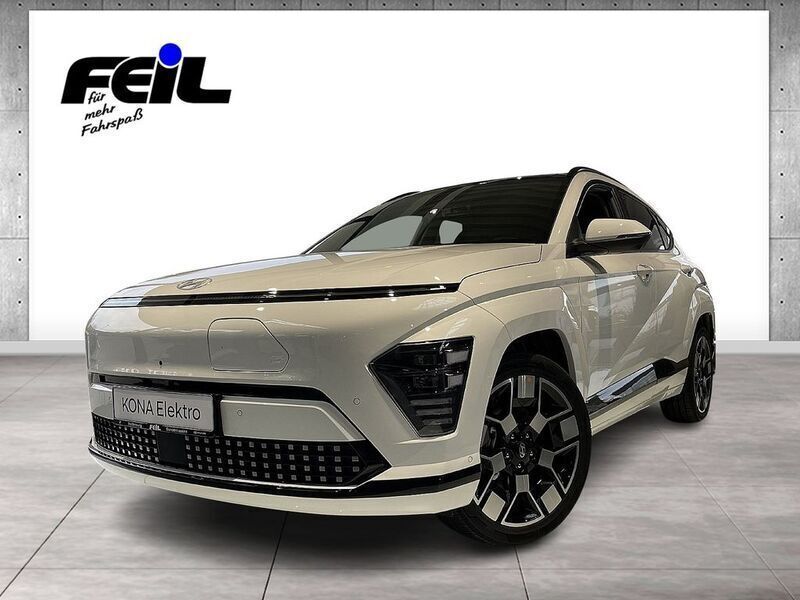 Atlas white / sol Neu 2024 Hyundai Kona Prime SUV | 36.960 € (Guter Preis) - Bild 1/4