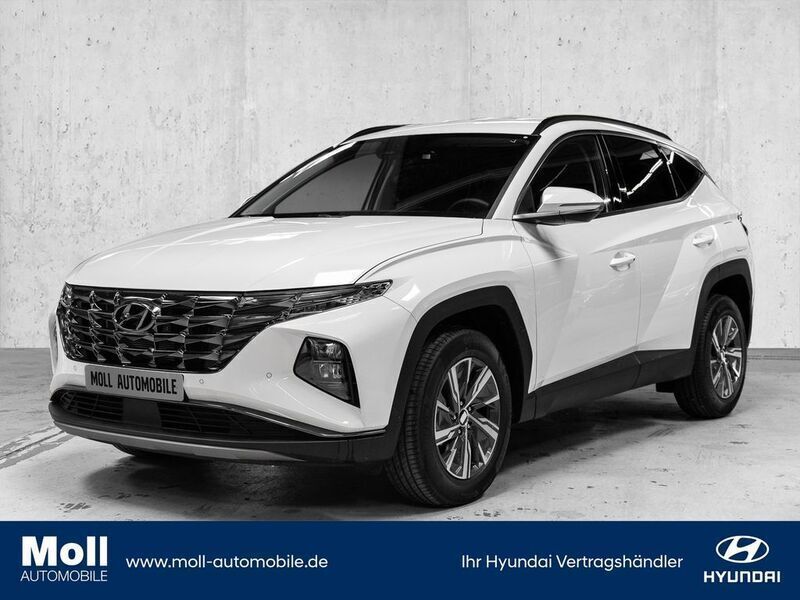 Atlas white / sol Gebraucht 2023 Hyundai Tucson Trend SUV | 29.300 € (Superpreis) - Bild 1/4