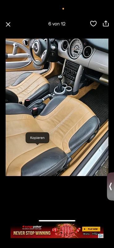 Gebraucht Mini Cooper 105 PS (77 kW) 2004 Schwarz Kleinwagen