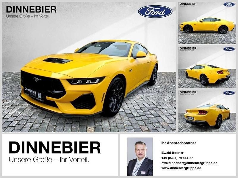 Yellow splash metallic Gebraucht 2025 Ford Mustang GT Coupé | 52.379 € (Superpreis) - Bild 1/2