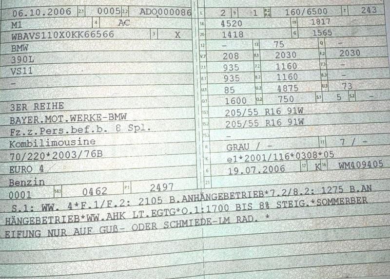 Gebraucht BMW 325 Sport Line 218 PS (160 kW) 2006 Grau Kombi