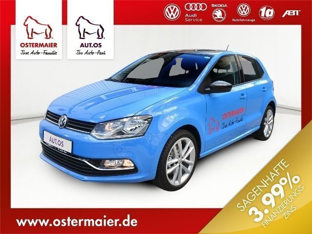 Blau Gebraucht 2016 VW Polo Highline Limousine | 16.480 € - Bild 1/4