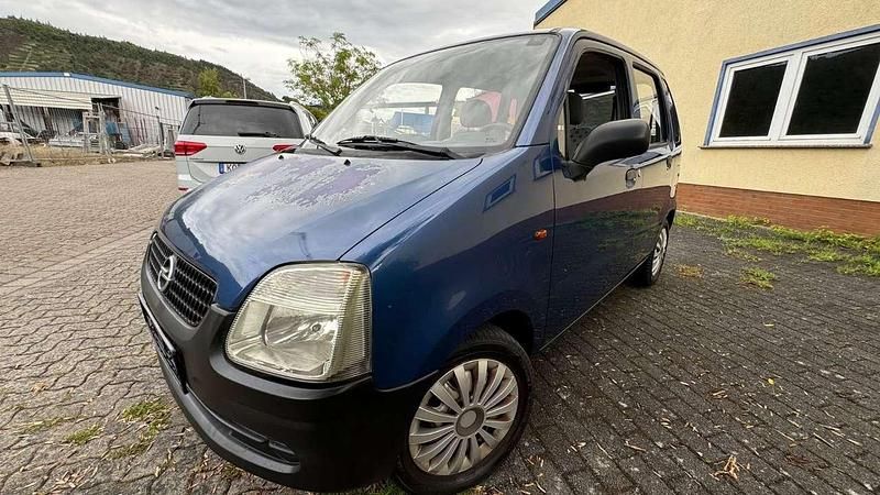 Blau Gebraucht 2003 Opel Agila Kleinwagen | 777 € (Superpreis) - Bild 1/4