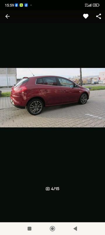 Gebraucht Fiat Bravo 120 PS (88 kW) 2008 Rot Kleinwagen
